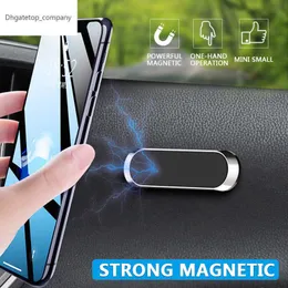 Lism Magnetic Car Phone Holder Dashboard Mini Strip Stand para iPhone Samsung Xiaomi Metal Magnet GPS Montar para a parede