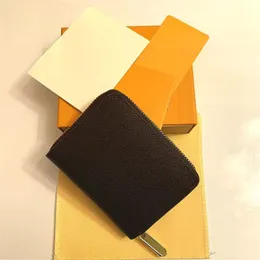 M42616 Luxury Designer Zippy Short Wallet Women's Zipper Brown Wallet Mono Gram Canvers Leather Check Plaid Wallet Card Holde2769