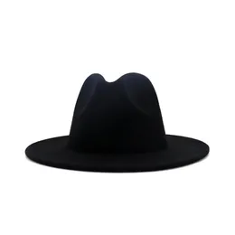 Wide Brim Hats Bucket Hats Black With Lime Green Bottomwork Jazz Fedora Hats Felt Band Womens Man Wide Brim Wool Panama Hat Drop D Dhmog