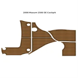 2008 MAXUM 2500 SE 조종석 패드 보트 EVA FOAM FAUX TEAK 데크 바닥 매트 바닥재