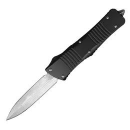 Otomatik taktik bıçak D2 Çift Eylem Satin Mızrak Noktası Bıçağı 6061-T6 Alüminyum Sap EDC Pocket Survival Bıçakları Naylon Torba ve Onarım Aracı M1215