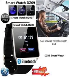 Neueste Smart Watch DZ09 mit Kamera Bluetooth Armbandwatch Sim TF Card Smartwatch f￼r iOS Android -Telefone Support Multi Lang6022142