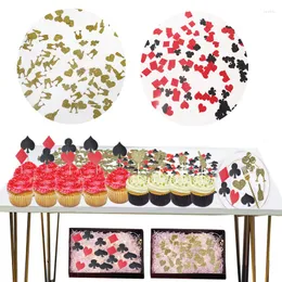 Decorazione per feste 100 pezzi Coriandoli di carta Decorazioni per la tavola e caramelle per matrimoni Bottiglia di vino/Calice/Cuore Dorato/Rosso