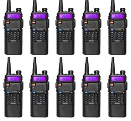 Walkie talkie 10pcslot baofeng uv5r vhf UHF Dual Band 3800mAh 5W Portable Talkies HF Transceiver CB Radio8210228