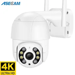 كاميرات IP 8MP PTZ WiFi IP كاميرا خارجية 4K AI التلقائي التلقائي Human H.265 Audio CCTV Wireless 5MP Camera T221205