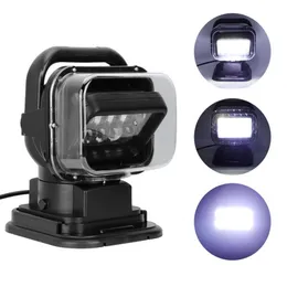 DC9V-24V 50W Led outdoors search light Spotlight Work light Emergency lights with remote for Car truck SUV Boat waterproof