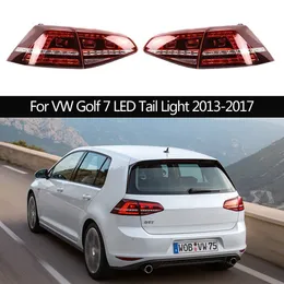 Bil Taillight Assembly Turn Signal Dynamic Streamer Indicator Lighting For VW Golf 7 LED BAKT LJUS DOMBRAKE RￖRNING Parkering Omv￤nd bakre lampa