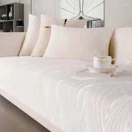Stol t￤cker chenille ren f￤rg soffa kudde vitt ljus lyx av high-end antiskid fyra s￤songer vind senior allm￤nt omslag
