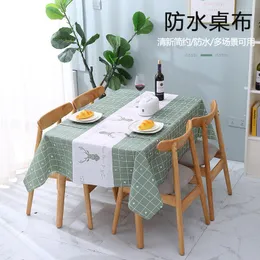 Masa bezi Nordic tarzı kahve masa örtüsü ev plastik tek kullanımlık su geçirmez ve yağ geçirmez oturma odası mat S1093