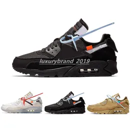 2022 Män kvinnor Running Shoes 90s Trainers Classic Sports Chaussures Virgil Designer World Cup Triple White Black Air Red Off Sneakers 36-45 L73