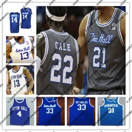 College -Basketball trägt Custom Seton Hall Basketball Jersey Myles Powell Sandro Mamukelashvili Jared Rhoden Bryce Aiken Myles Cale Kadary Richmond Alexis Yetna