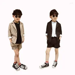 衣類セット子供用セット2022春の男の子と女の子のショーツカジュアルブレザー2PCS衣装キッズファッション服