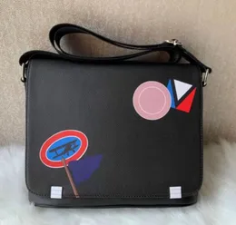 Nowe luksusowe mężczyźni na ramiona torba na crossbody słynne w kratę skórzane retro mody mody torebki 3-w-1 torebki torebki z procą