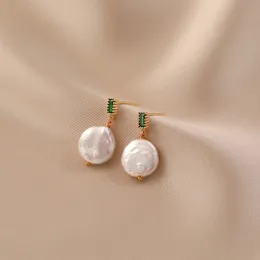 Baroque Vintage Freshwater Pearl Charm Earrings 925 Sterling Silver Post Earring for Women