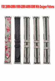 Lyxmodedesigner G Flower Straps Snake Bee Designers klockarmband för Apple Watch Band 41 mm 42 mm 38 mm 40 mm 44 mm 45 mm iwatch 17438843