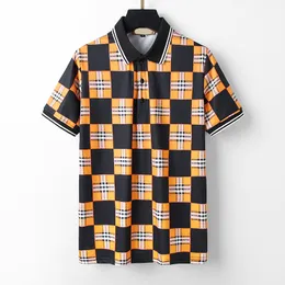 New Mens Stylist Polo Shirts High Street Sleeve Short Luxurys Designer Polos Men Moda Moda Camiseta de algodão Tamanho casual M-3xl #8888