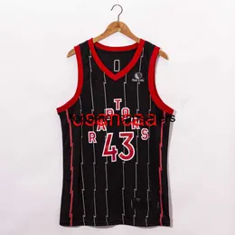 Tutti i ricami 10 stili 43 # SIAKAM nuova maglia da basket nera Personalizza qualsiasi nome numerico XS-5XL 6XL