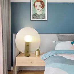 테이블 램프 포스트 모던 크리에이티브 유리 램프 침대 옆 침실 연구 거실 아르 데코 디자이너 모델 장식
