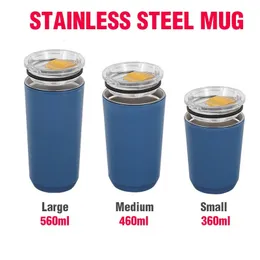 Tumblers paslanmaz çelik su bardağı kapak içme deliği ısıya dayanıklı kahve kupası ev için hayır seyahat açık hava hediyeleri 221208