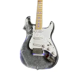 LVYBEST Akryl Electric Guitar Professional Inter Group Creation Color Lamp gratis leverans till hemmet