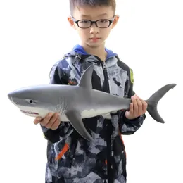 Figuras de brinquedos de ação oenux tamanho grande vital marinho animais macios grandes tubarões brancos grandes modelos de brinquedos educacionais para crianças 221208