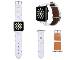 Brand Smart Straps Apple Watch Strap 1 2 3 4 5 6 SE Apple Leather Chain Watch Band Fashion Women Men Wristband 38 40 42 44 MM 21126401741