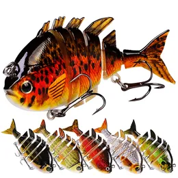 Om K1637 8cm 14G Swim Panfish Lure Multi Fointed Panfish Bluegill Swimbaits Hard Topwater Bass Fishing Lures Crank Saltwater 10st/Kit