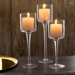 Titulares de vela 3pcs/set European Romantic Romantic Candlelight Dinner Dant Wedding Restaurant Cup