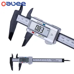 150/100mm Elektronisk digital bromsok 6inch Vernier Gauge Micrometer Mätverktyg Pachometer Ruler med batteri