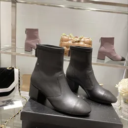 Обувь C08 Дизайнерский верхний издание ручной работы 2022 Новый Xioxiangjia Fashion Women's Women's High High Boots Средняя труба
