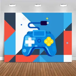 Party Decoration 3D Game Handle Printed Wall Banner For Boys Girls Birthday Backdrops Po Pography Backgrounds Decorations