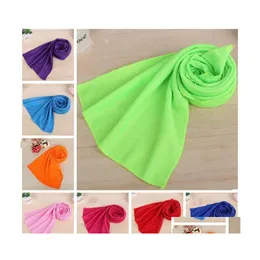 Towel Sport Ice Towel Instant Cooling Face Reusable Cool Towels Quick Dry Cloth Fitness Yoga Climbing Exercise 30X80Cm Yw1262Q Drop Dhvcl