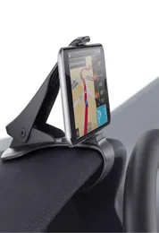 Universal Clip on Car HUD GPS Dashboard Mount Mount Mobile Phone Holder Nonslip Stand met handige rijreis7243188