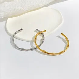 Wholesale Designer Bangles titanium steel bracelet women Chic bamboo knot opening bracelet