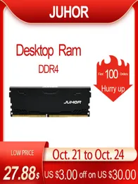 Juhor Memoria Ram DDR4 16GB 4GB 8GB 32 ГБ настольная память UDIMM 2133 МГц 2400 МГц 2666 МГц 3000 МГц Новые Dimm Rams с радиатором 7233777
