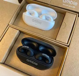 F￶r Ambie -h￶rlurar Sound Earcuffs Ear Bone Conduktion Earring Wireless Bluetooth Auriculares Headset TWS Sport Earbuds1570491