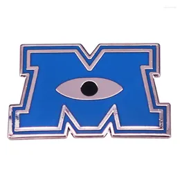 Brosches MonstersXinc Logo Emamel Pin Fantasy Adventure Animated Movie Badge