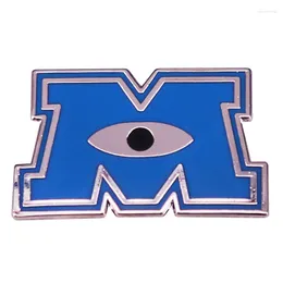 Brooches MonstersXInc Logo Enamel Pin Fantasy Adventure Animated Movie Badge