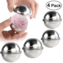 Bath Accessory Set OMZ 8pcs Stainless Steel Bomb Mold DIY Make Lush Bombs 6.5cm 7cm for Crafting Your Own Fizzles 221207