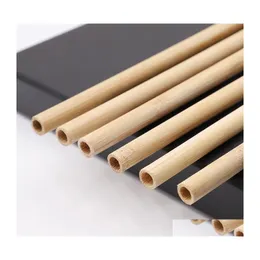 Drinking Straws St Bamboo Reusable 20Cm Organic Drinking Sts Natural Wood For Party Birthday Wedding Bar Tool 578 R2 Drop Delivery H Dh6Gb