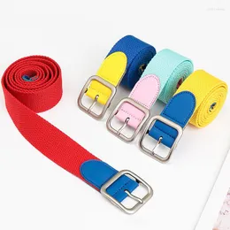 Ceintures Toile Boucle Ardillon Ceinture Unisxe Mode Casual Tendance Jeans Accessoires Ceinture Simple Polyvalent Couleur Nylon Ceinture Pour Enfants