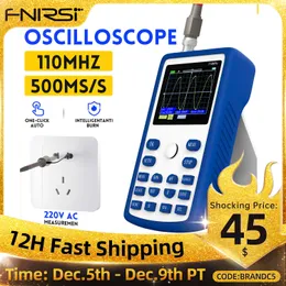 FNIRSI-1C15 Professional Digital Oscilloscope 500MS/s Sampling Rate 110MHz Analog Bandwidth Support Waveform Storage