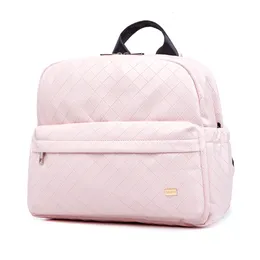 Diaper Bags Soboba Fashionable Plaid Pink Bag for Mommies Large Capacity WellOrganized Space Maternity Backpack Strollers 221208