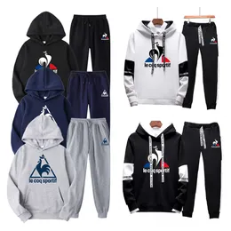 Herrspåriga herrar Sweatshirt Set Hoodiessweatpants Tracksuit Brand Joggers kostym för män 2st Male Pullover Trousers Streetwear Clothes 221208