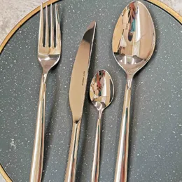 Dinnerware Sets Stainless Steel Modern Europe Art Cutlery Set Portable Fashion Rustic Design Ensembles De Vaisselle Home Decor Ec50cj