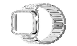 Новые роскошные бриллиантовые браслетные чехлы Умные ремни для Apple Watch.