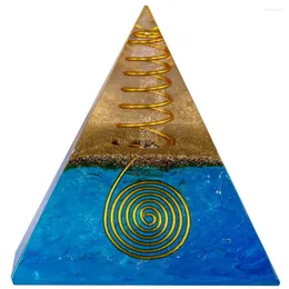 Jewelry Pouches TUMBEELLUWA Rock Quartz Stone Orgone Pyramid Energy Generator Healing Crystal Point Figurine Decor Reiki Wicca Balancing