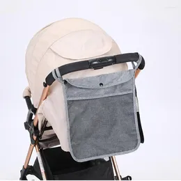 Barnvagnsdelar Portable Baby Bag Hanging Net STORA Väskor Paraply Storage Pocket Cup Holder Organizer Universal Användbar tillbehör