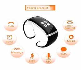 Smart Wallband L12S OLED Bluetooth Watch Watch Watch Pladometer Anti Lost Recordseled Smart Ring para iOS Android Phone2414226