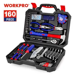 Outras ferramentas manuais WorkPro 160pc Conjunto para uso diário Kits Homeould Kits Chave de chave Chave de punhal 221207